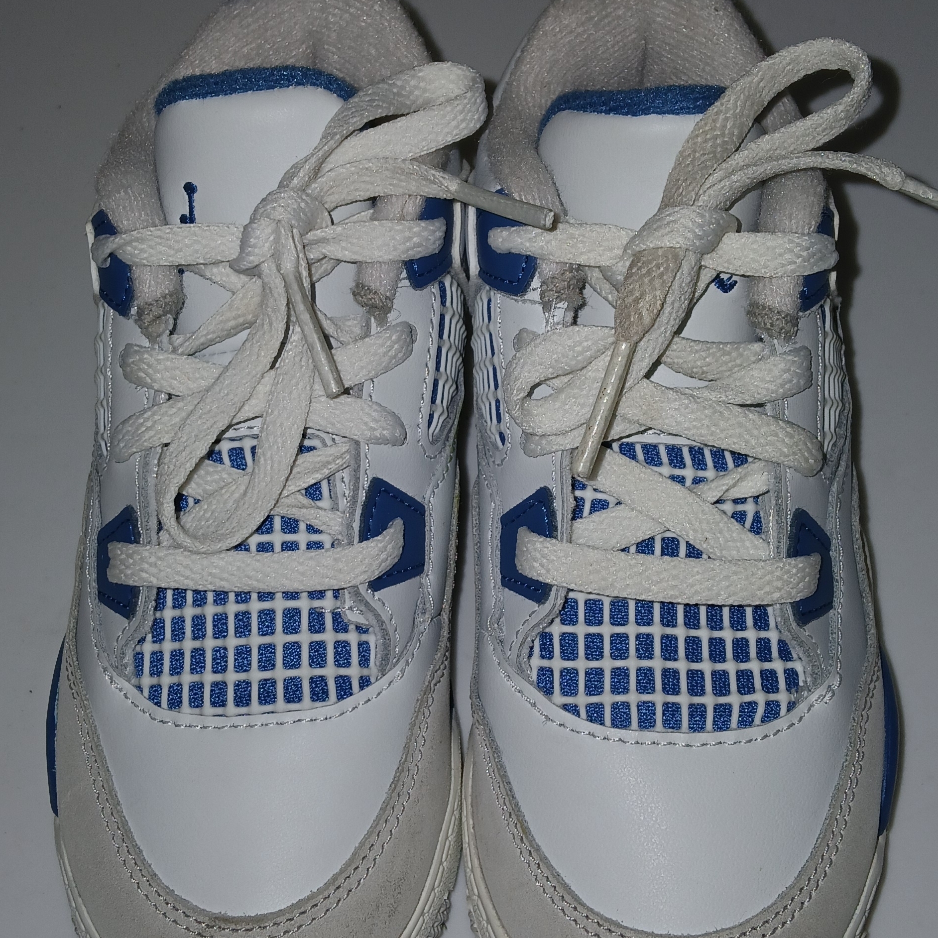 Nike Kids White And Blue Sneakers In Box